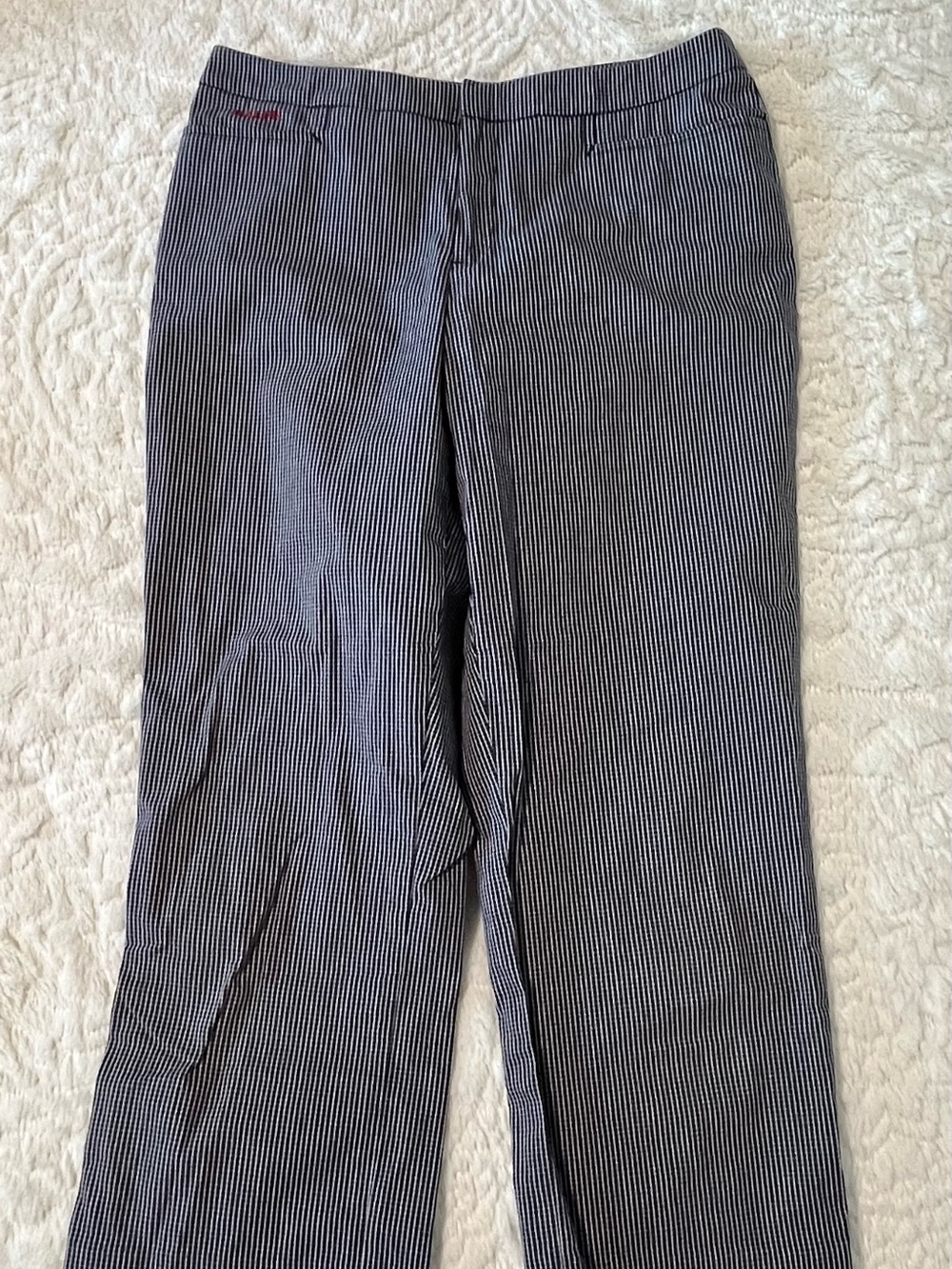 Ralph Lauren Navy and White Checkered Capris Size 4